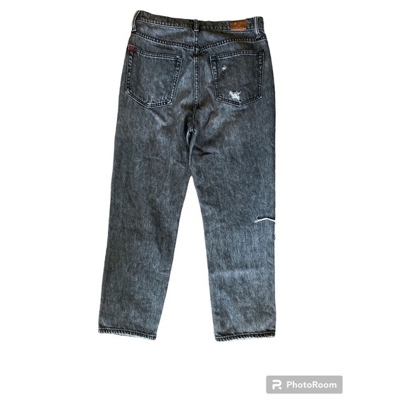 BDG Urban Outfitters Slim Straight High Rise Jeans Faded Black Distressed Sz 28 - Picture 2 of 3